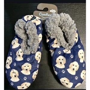 Comfies‎ Goldendoodle Dog Slippers One Size Fits Most Sherpa Lined New